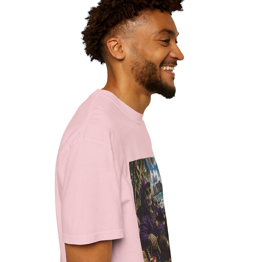 T-Shirt — 'Island Skeleton Relaxing' Vintage Beach Graphic Tee