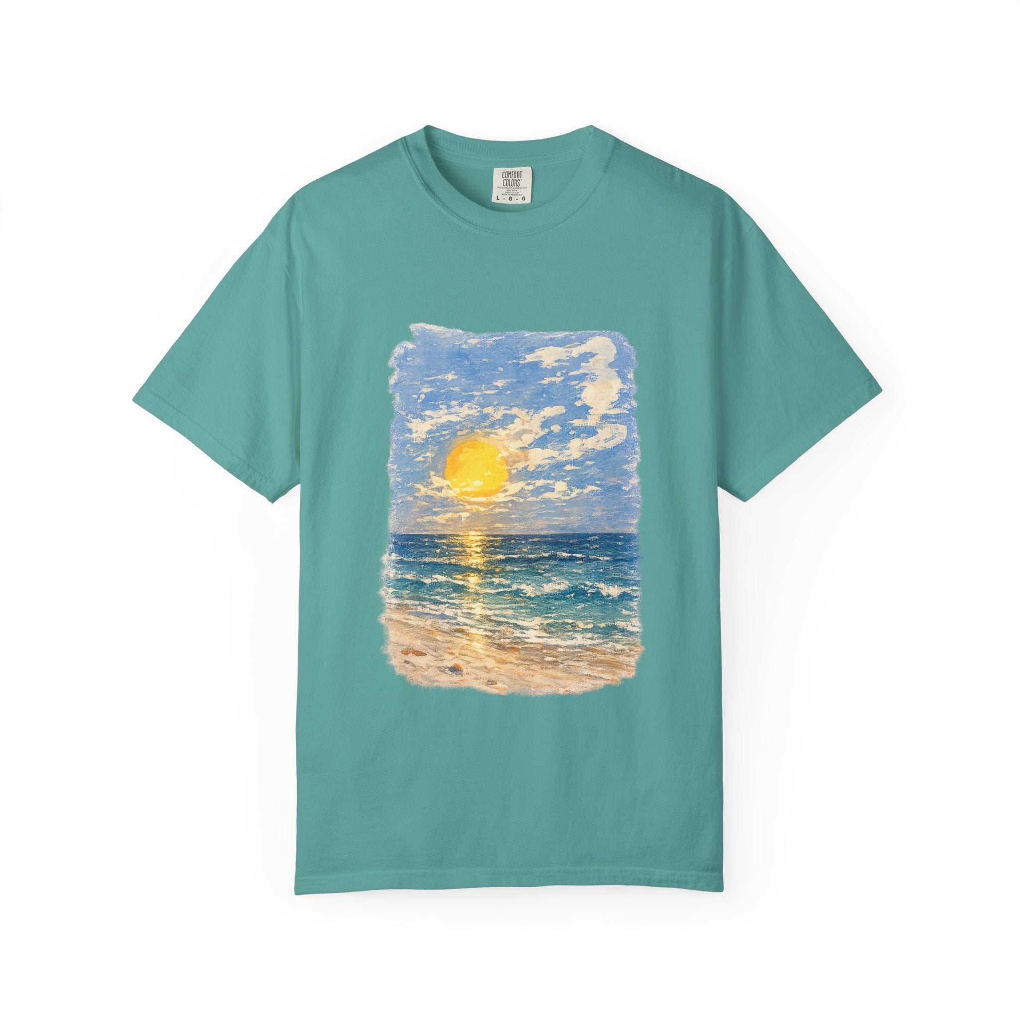 Sunset Beach T-Shirt — Seascape Graphic Tee