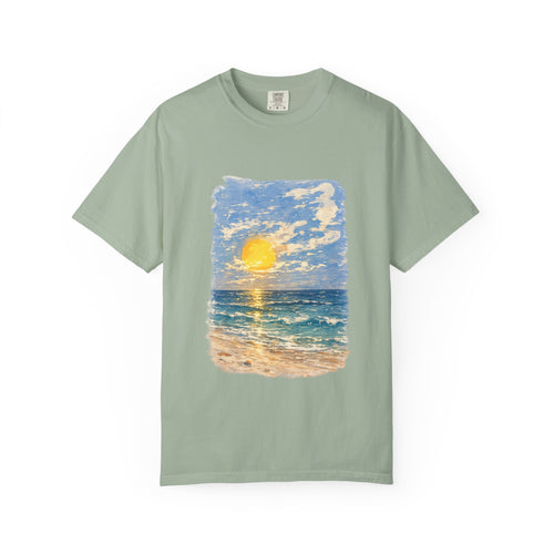 Sunset Beach T-Shirt — Seascape Graphic Tee